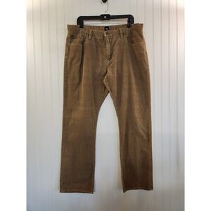 Gap Mens Corduroy Pants 38x32 Tan Brown Cotton Straight Leg 5-Pocket Trousers